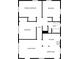 Simple floor plan showing the layout of the bedrooms, bathrooms, kitchen, and living areas at 240 Whispering Pines Way, Davenport, FL 33837