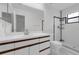 Clean bathroom with a shower and ample counter space at 486 Abba St, Altamonte Springs, FL 32714