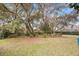 Lush backyard featuring mature trees and well-maintained lawn at 9308 Thurloe Pl, Orlando, FL 32827