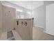 Beautiful bathroom featuring a tiled shower, modern fixtures, and a glass partition at 1240 Lone Palm Way, St Cloud, FL 34771
