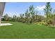 Large, well-maintained lawn featuring a partially wooded area in the background at 166 Marion Oaks Ln, Ocala, FL 34473