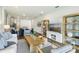 Bright living room with modern furnishings, open layout, and a seamless flow to dining and kitchen at 2568 Kinsale Ln, Ormond Beach, FL 32174
