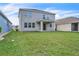 A beautifully maintained backyard with a large lawn offers plenty of space for recreation and relaxation at 3128 Dark Sky Dr, Harmony, FL 34773