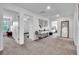 Upstairs hallway showing access to three rooms and hall storage at 3128 Dark Sky Dr, Harmony, FL 34773