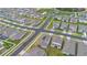 A neighborhood aerial showcases well-maintained homes and streets in a Gathering friendly community at 4484 Lions Gate Ave, Clermont, FL 34711