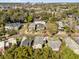 Aerial view of a neighborhood showcasing well-maintained homes and tree-lined streets at 620 Park Lake St, Orlando, FL 32803