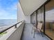 Relaxing balcony with a chair and view of the ocean at 901 S Atlantic Ave # 5, Ormond Beach, FL 32176