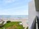 Beautiful view of the beach and pool from the balcony at 901 S Atlantic Ave # 5, Ormond Beach, FL 32176