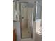 Tiled shower and soaking tub combination in a well-lit bathroom at 1117 Cambourne Dr, Kissimmee, FL 34758