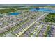 Aerial view of the residential community with scenic lakes and lush landscaping at 2714 Forestdale St, St Cloud, FL 34771