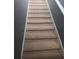 Carpeted stairs leading to the upper level, featuring a neutral color palette at 2763 Metro Sevilla Dr # 108, Orlando, FL 32835