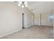 Spacious living room featuring tile floors and vaulted ceilings at 2801 W Covington Dr, Deltona, FL 32738