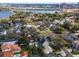 Aerial view of homes in the area highlighting proximity to parks, lakes, and commercial areas at 501 Sheridan Blvd, Orlando, FL 32804