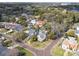 Aerial view of a neighborhood with tree-lined streets and diverse architectural styles at 501 Sheridan Blvd, Orlando, FL 32804