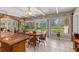 Bright breakfast nook with brick accent wall and views of the landscaped backyard at 5203 Pineview Way, Apopka, FL 32703