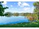 View of a calm, tranquil lake surrounded by lush greenery and trees creating a serene and peaceful outdoor environment at 5203 Pineview Way, Apopka, FL 32703