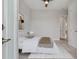 Clean bedroom design with neutral tones, carpeted floor and modern furnishings at 8852 Sperry St, Orlando, FL 32827
