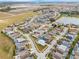 Expansive aerial view of a well-planned residential community with lush landscaping and various home styles at 130 Bloomingdale Dr, Davenport, FL 33897
