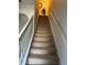 Carpeted staircase with white railings leading to the upper level at 1309 Heritage Commons Dr, Winter Springs, FL 32708