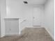 Bright hallway with neutral carpet, white trim, and a paneled door, offers a clean and welcoming transition space at 4897 Gilded Jewel Dr, Mount Dora, FL 32757