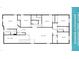 Floor plan of second level, showcasing the layout of the living room, kitchen, bedrooms, and bathrooms at 9026 Rhodes St, Kissimmee, FL 34747