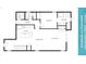 Detailed floor plan of this home's first level, highlighting the layout of the living room, kitchen, and bedrooms at 9026 Rhodes St, Kissimmee, FL 34747
