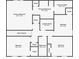 Upstairs floor plan featuring a primary bedroom, three additional bedrooms and a conveniently located laundry room at 16413 Bloom Ct, Groveland, FL 34736