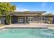 Back of the home features a pool and covered patio at 4210 Shorecrest Dr, Orlando, FL 32804