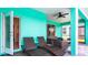 Outdoor patio area featuring lounge chairs and comfortable seating at 7219 Oakmoss Loop, Davenport, FL 33837