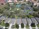 A quiet neighborhood with access to tennis courts, parking and grassy recreational areas for residents at 7709 Comrow St, Kissimmee, FL 34747