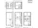 Unit A1 Corner floor plan of a three level building displaying the layout of the entire home including garage at 871 City Walk Ln # B-1, Oviedo, FL 32765