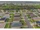 Drone view of the neighborhood showing the house in a community at 105 Adoncia Way, Sanford, FL 32771