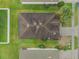 Birds eye view of the roof with a well manicured lawn at 105 Adoncia Way, Sanford, FL 32771