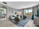 Cozy living room with comfortable seating, stylish rug, and plenty of natural light at 1736 Three Bars Rd, Kissimmee, FL 34744