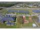 Aerial view of community buildings and playground area at 702 Pelican Ct, Kissimmee, FL 34759