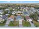 Aerial view of a home surrounded by lush landscaping and mature trees in a quiet neighborhood at 8519 Rainbow Ave, Orlando, FL 32825