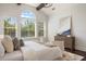 Sunlit main bedroom featuring a large window, a dresser and modern decor at 9454 Becker Ct, Orlando, FL 32827