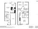 Detailed two-story floor plan showcasing layout of rooms and dimensions at 1412 Captiva Cv, Sanford, FL 32771