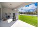 Covered patio features view of outdoor basketball court and weight-lifting equipment at 1965 3Rd Dr, Sanford, FL 32771