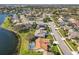 Aerial view features homes with pools, ponds, and landscaped properties in a peaceful neighborhood at 2732 Lone Feather Dr, Orlando, FL 32837