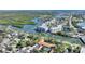 Overhead view of waterfront condos near the marina, showcasing the coastal setting at 3 Riverwalk Dr # 506, New Smyrna Beach, FL 32169