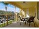 Cozy balcony with seating, offering an inviting outdoor space with views of the complex at 5025 Shoreway Loop # 20503, Orlando, FL 32819