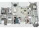 Detailed floor plan showcasing the layout of the entire house, including bedrooms, bathrooms, and living spaces at 534 Two Lakes Ln, Eustis, FL 32726