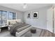 Serene staged bedroom featuring contemporary décor and comfortable furnishings at 6178 Westgate Dr # 304, Orlando, FL 32835