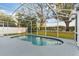 Screened pool with blue water and nice backyard at 113 Glasgow Ct, Davenport, FL 33897