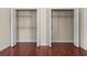 Two empty closets with wire shelving and hardwood floors at 1132 Hardy Ave Ave, Orlando, FL 32803