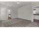 Bedroom with neutral carpeting, light-colored walls, and ensuite bath and closet at 18058 Cider Mill Ln, Winter Garden, FL 34787