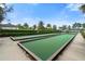 Bocce Ball courts with well maintained landscaping and walking paths at 2017 Flora Pass Pl, Kissimmee, FL 34747
