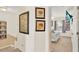 Hallway leading to bedroom with carpet flooring at 3154 Yellow Lantana Ln, Kissimmee, FL 34747