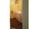 A practical laundry room with a washer, dryer, storage, and a fire extinguisher for safety at 5455 Vineland Rd # 3303, Orlando, FL 32811